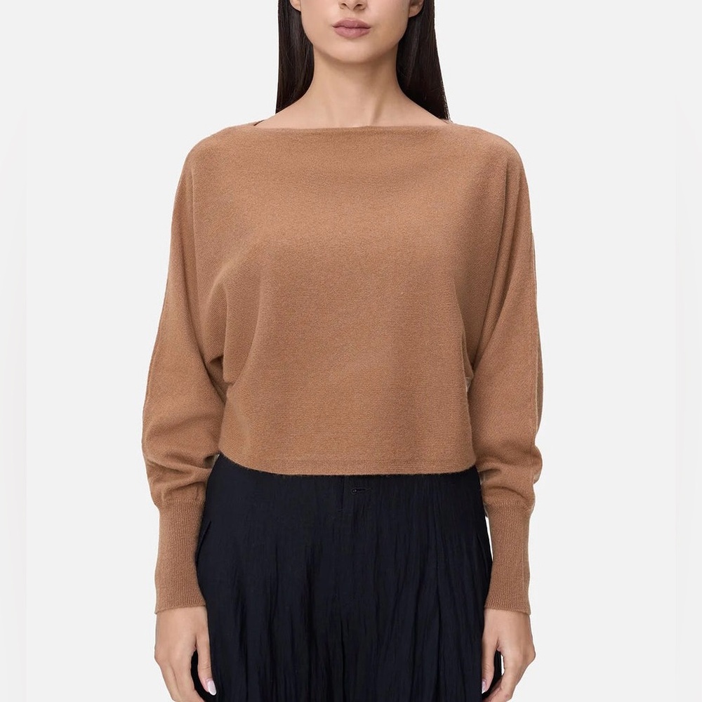 100% Cashmere Batwing Sleeve Sweater